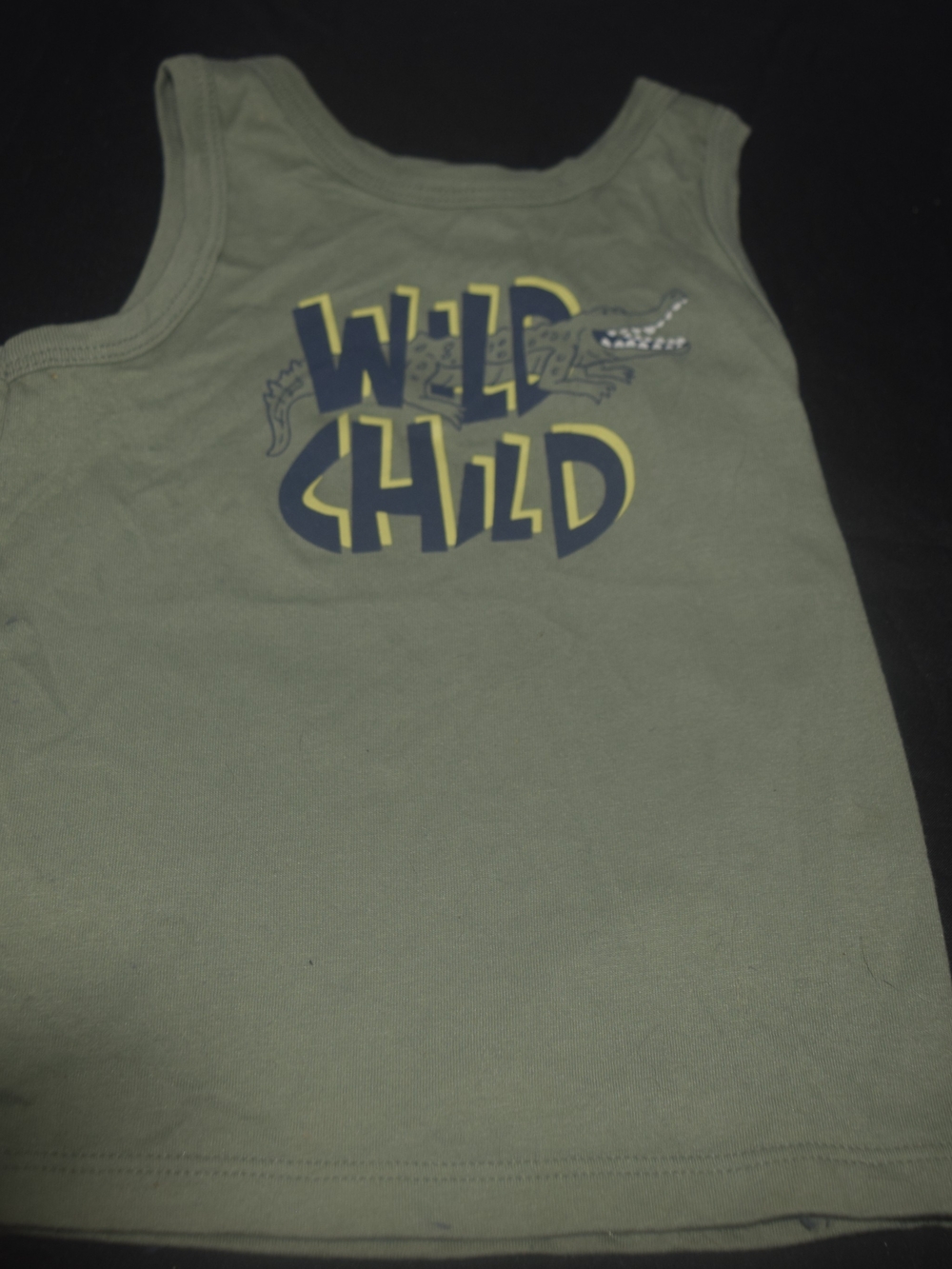 Garanimals Olive Green "Wild Child" Tank Top 18 Months